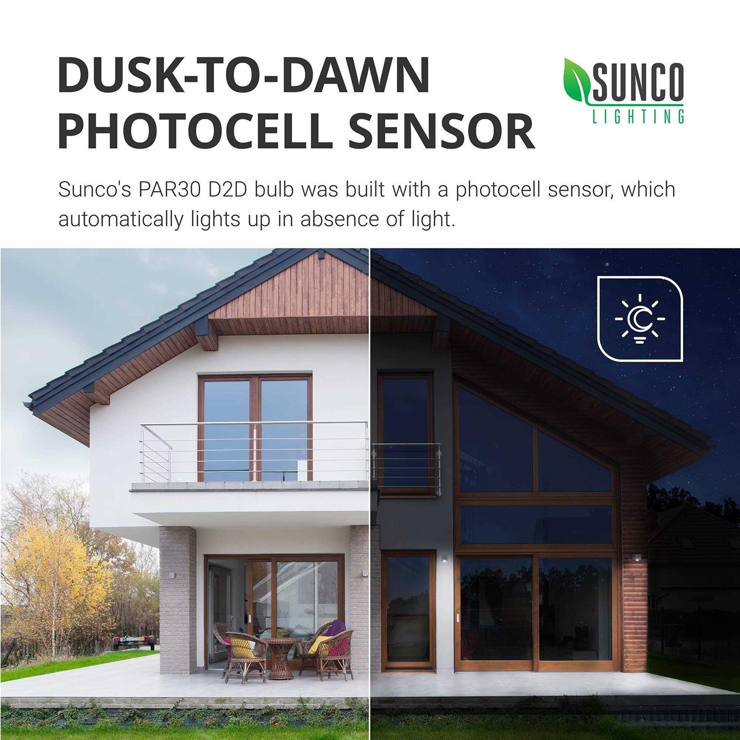 Sunco Lighting 10 Pack PAR30 Dimmable LED Bulb - Image 2