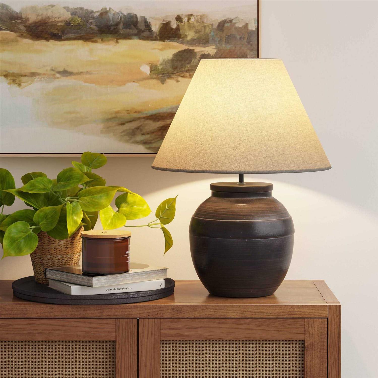 Threshold Large Ceramic Table Lamp Black - Image 2