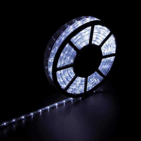 Wonline Outdoor 100 ft. 110-Volt Plug-In Warm White Color Changing Light LED Rope Light - Image 2