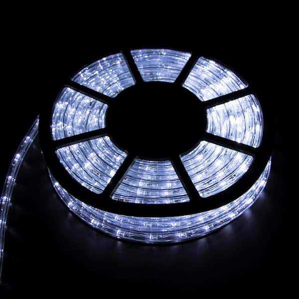 Wonline Outdoor 100 ft. 110-Volt Plug-In Warm White Color Changing Light LED Rope Light - Image 3