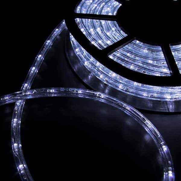 Wonline Outdoor 100 ft. 110-Volt Plug-In Warm White Color Changing Light LED Rope Light - Image 4