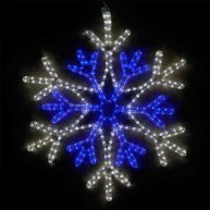 Wintergreen Lighting LED White 18 Point Hanging Snowflake Decor