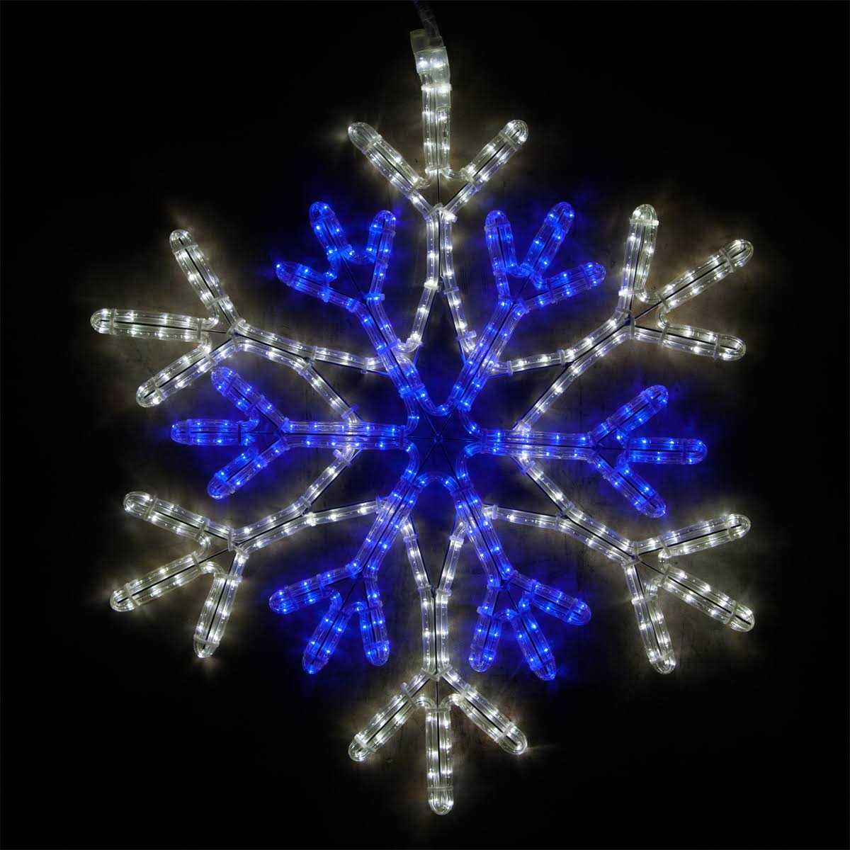 Wintergreen Lighting LED White 18 Point Hanging Snowflake Decor