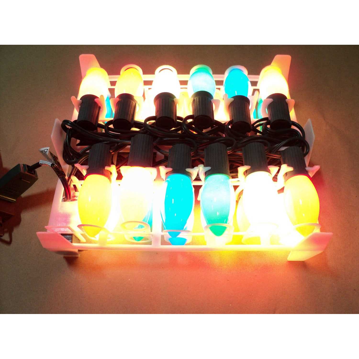 Ritz C9 Ceramic Multi Color Christmas Lights 25 Count - Image 2