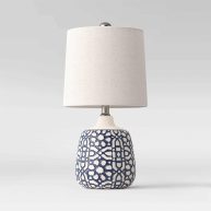 Threshold Assembled Ceramic Table Lamp Blue