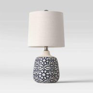 Threshold Assembled Ceramic Table Lamp Blue