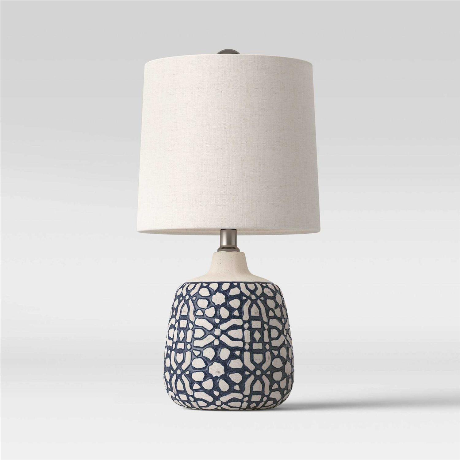 Threshold Assembled Ceramic Table Lamp Blue