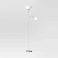 Room Essentials Torchiere with Task Light Floor Lamp
