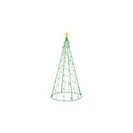 Winter Wonder Lane Pre-Lit Cone Tree Outdoor Decor Green & Multi