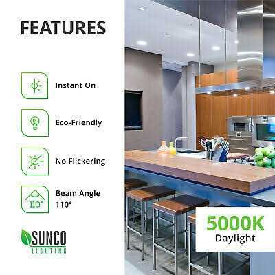 Sunco Lighting BR30 Dimmable Flood LED Light Bulb 11W - Image 5