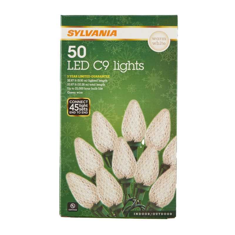 Sylvania 50 Lt C9 Faceted Warm White Set Led Lights - Image 2