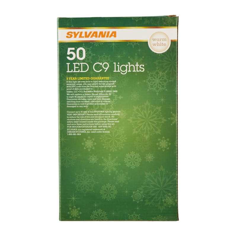 Sylvania 50 Lt C9 Faceted Warm White Set Led Lights - Image 3