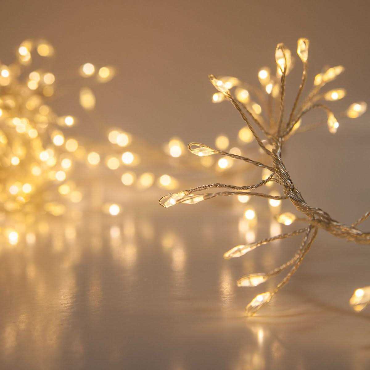 Wintergreen Lighting LED Cluster String Lights