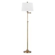 Safavieh LIT4337A Nadia 64.25-inch H Adjustable Floor Lamp, Gold