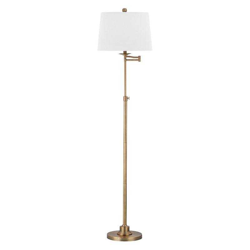 Safavieh LIT4337A Nadia 64.25-inch H Adjustable Floor Lamp, Gold