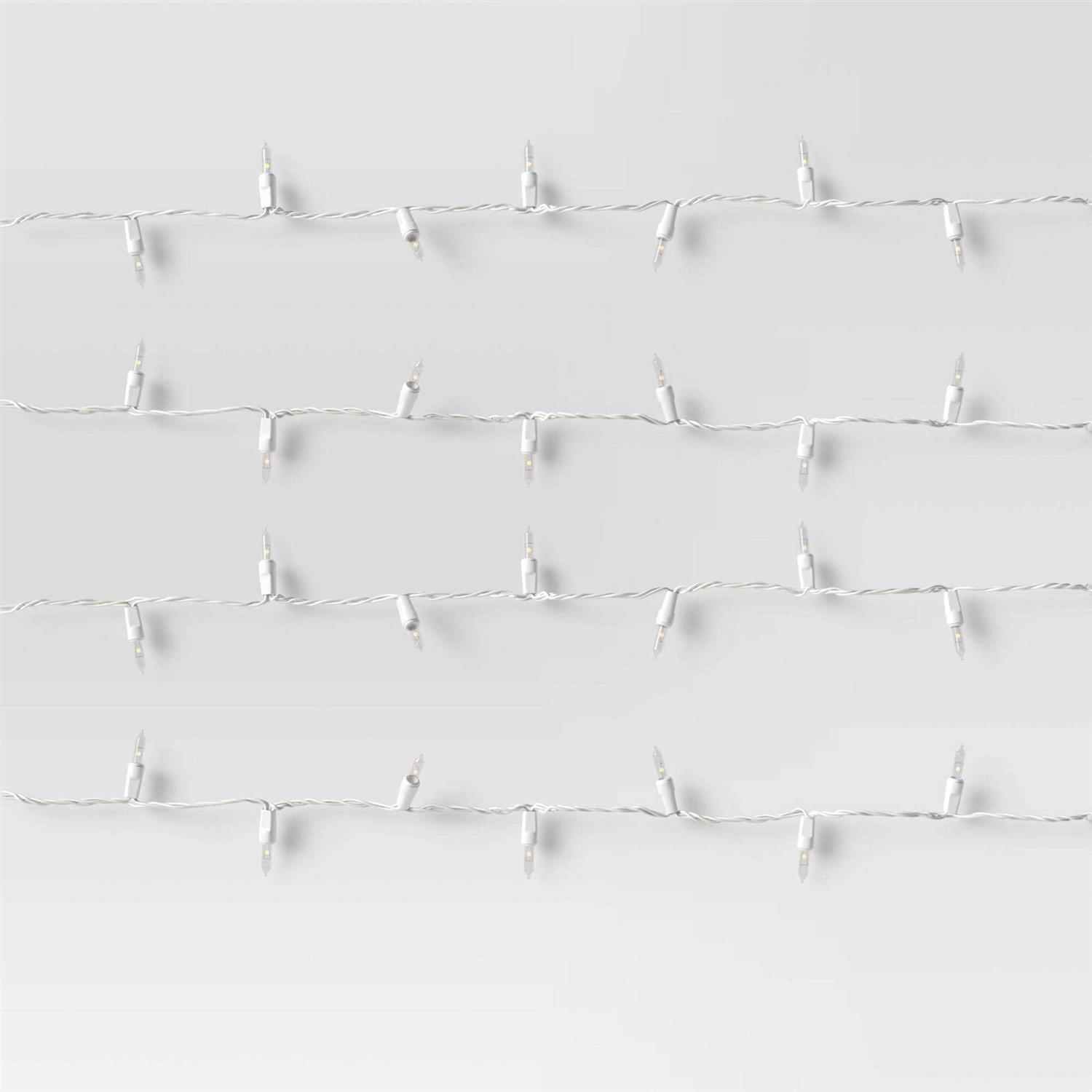 Room Essentials White Cord String Lights Clear