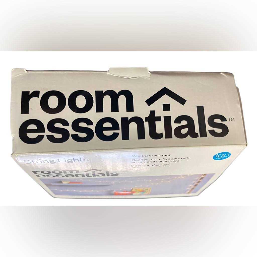 Room Essentials White Cord String Lights Clear - Image 4