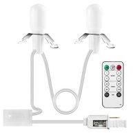 Rumsheme Remote Control Lighting System Accessory Cord C7 Warm White Bulbs, Built-in 4 Lighting Modes and Timer
