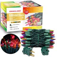 XMASLAND Ultra-Bright Connectable Christmas Light Set Incandescent Bulb Mini String Light for Indoor Outdoor Christmas Tree