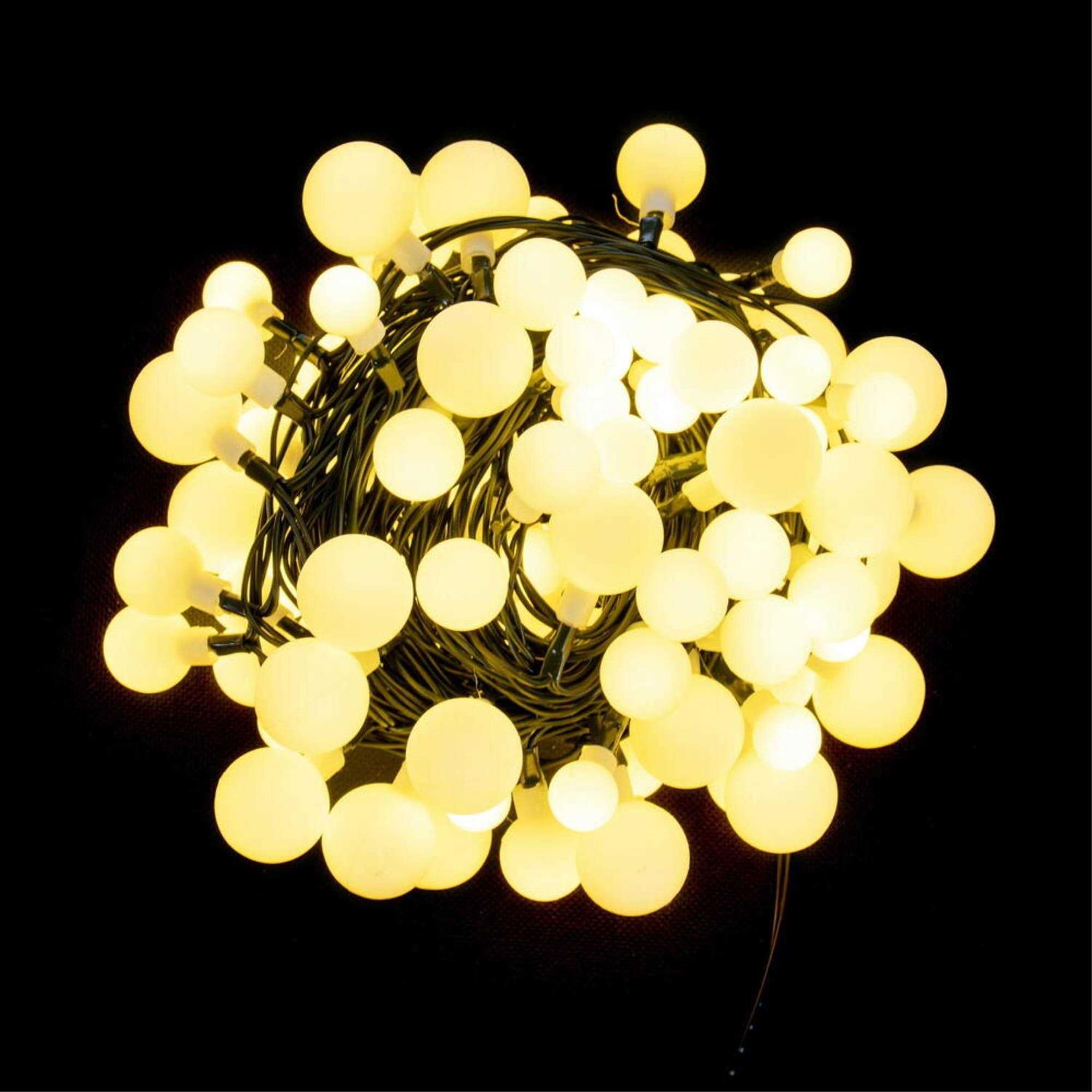 Vickerman 100 Light Warm White LED Indoor/Outdoor Three Size Cherry Light Set X22G311