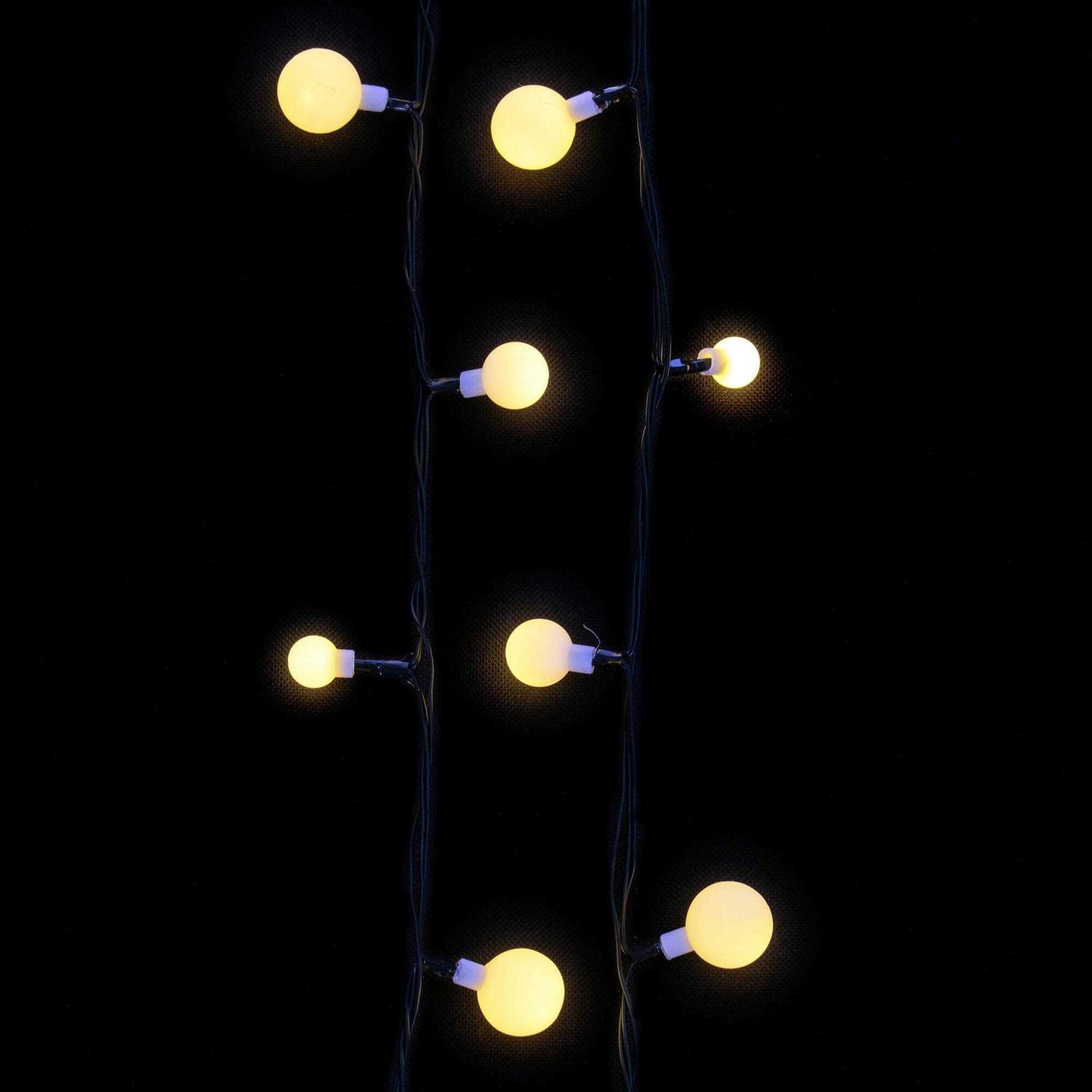 Vickerman 100 Light Warm White LED Indoor/Outdoor Three Size Cherry Light Set X22G311 - Image 4