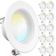 Sunco Lighting 4 Inch LED Can Lights Retrofit Recessed Lighting