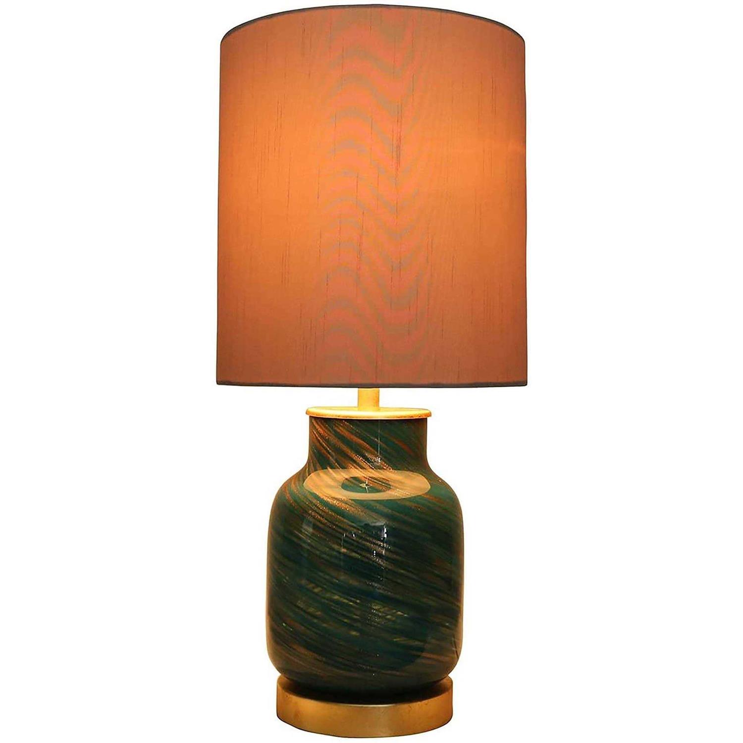 Urbanest Vetro Verde Art Glass Table Lamp, Green and - Image 2