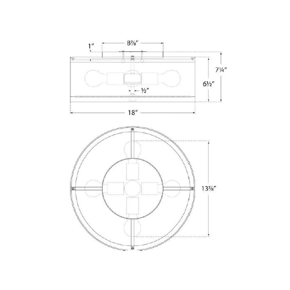 Visual Comfort Walker Flush Mount - Image 2