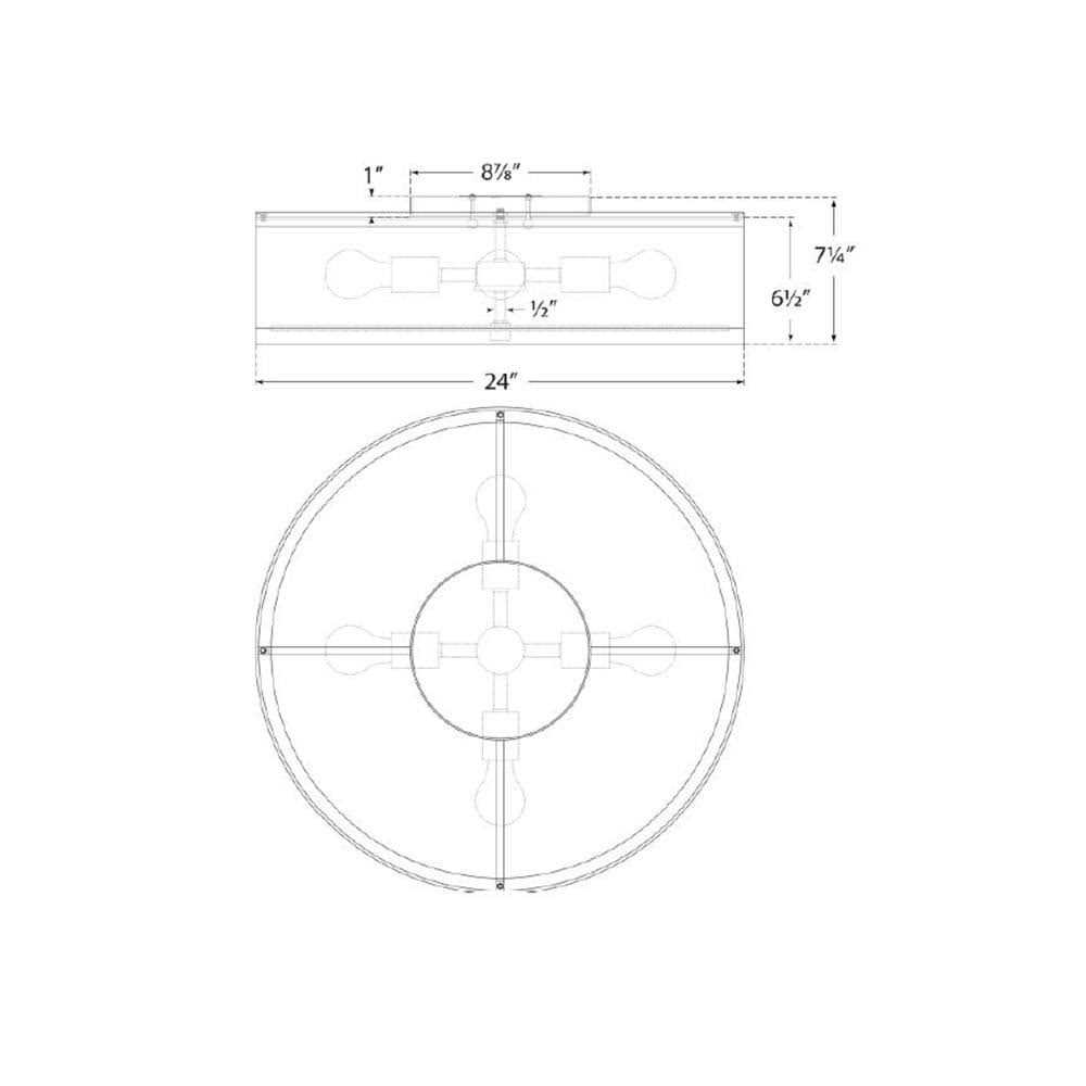 Visual Comfort Walker Flush Mount - Image 4