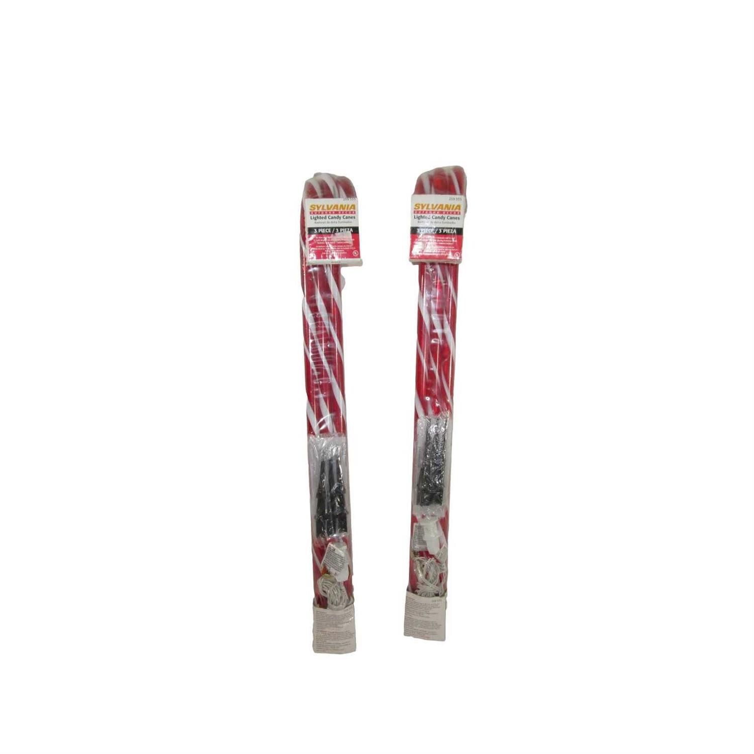 Sylvania 3-Piece Pathway Lighted Candy Cane - Image 2