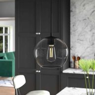 Snead 1 Light Single Globe Pendant Mercury Row Finish