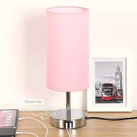 Yarra-decor Bedside Lamp with Usb Port Touch Control Table Lamp 3 Way Dimmable Nightstand Lamp