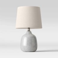 Threshold Assembled Ceramic Table Lamp Gray