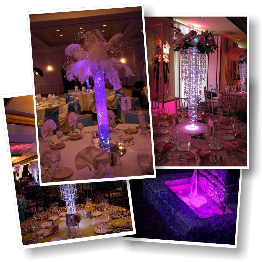 Tripop Waterproof LED Vase Light,Glass,RGB Color Changing and Batteries Operated Floral Lamp W/ Remote Control - Image 5