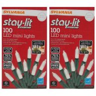 Sylvania Stay-Lit Platinum 100 LED Mini Lights Pure