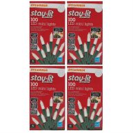 Sylvania Stay-Lit Platinum 100 LED Mini Lights Pure