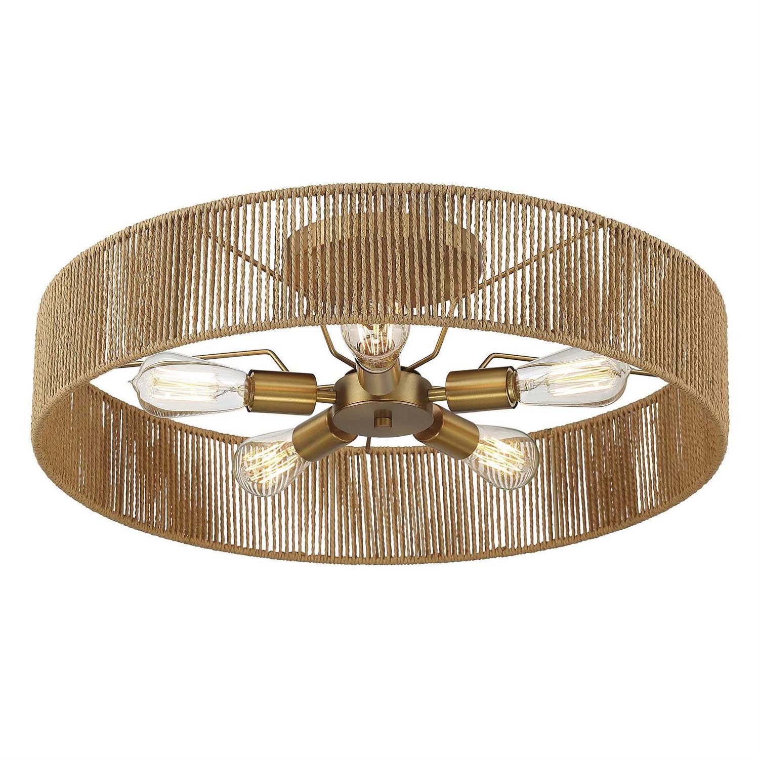 Savoy House-6-1682-5-320-Ashe 5 Light Semi-Flush Mount - Image 4