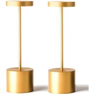 SAKRINGT 2 Pack Rechargeable Table Lamp LED Cordless Desk Lamp,5000mAh Battery operated portable Table Light,3 Color steples