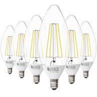 Sunco Lighting Sunco Dusk to Dawn Light Bulb Outdoor Candelabra LED B11