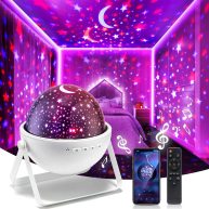 Star Projector for Bedroom 15 Colors Remote+HIFI Bluetooth Speaker Kids Night Light Star Projector