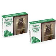 Tupkee Shimmering Twinkle Window Icicle Lights 3 Feet 50 Clear Incandescent Christmas Indoor Outdoor Random Twinkle Icicle Lights