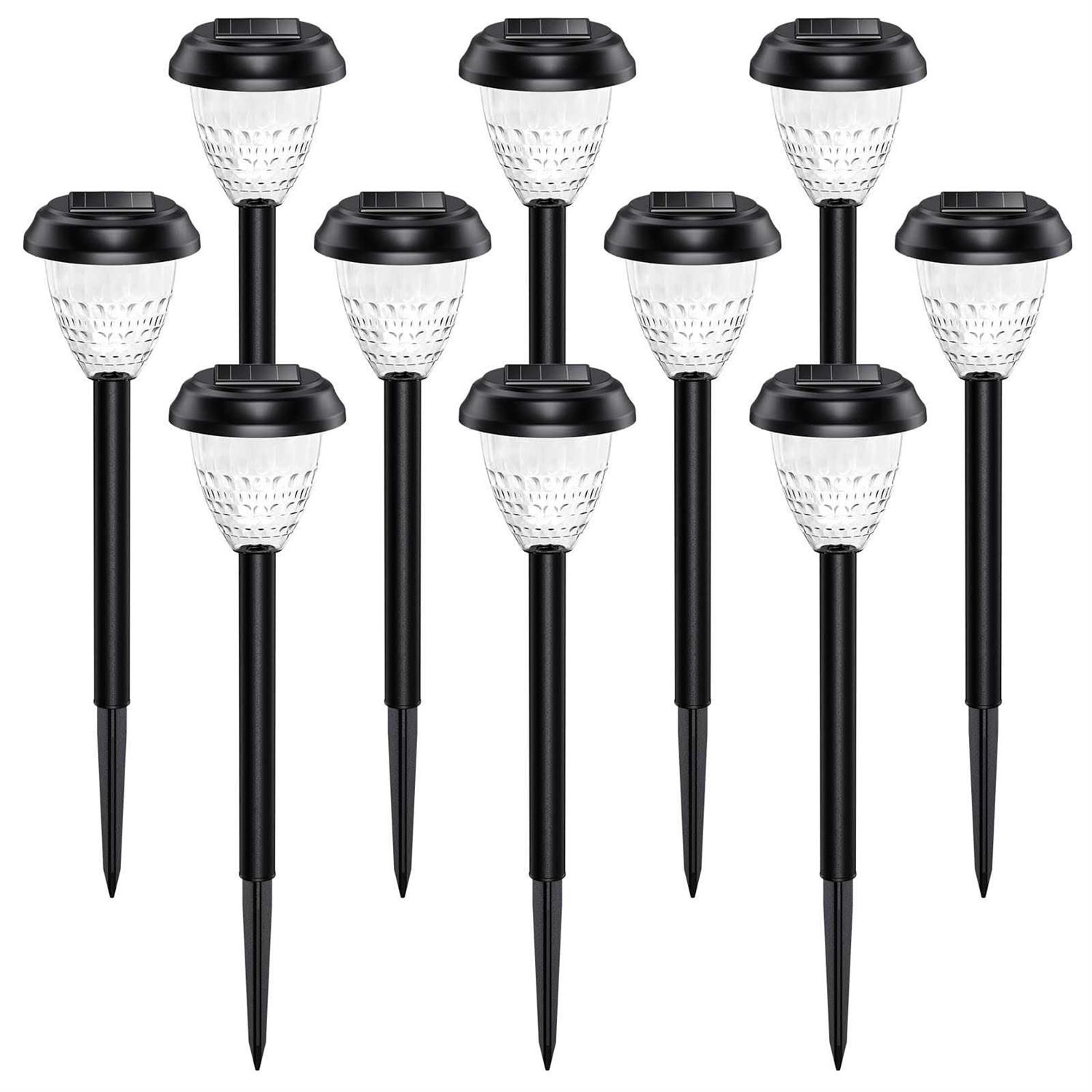 URAGO Super Bright Solar Lights Waterproof 10 Pack Dusk to Dawn Up to 12 Hrs Solar Powered - Image 4