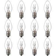 SalPhines 15 Watt Himalayan Salt Lamp Bulbs 12Pack Dimmable Night Light Bulbs with E12 Base