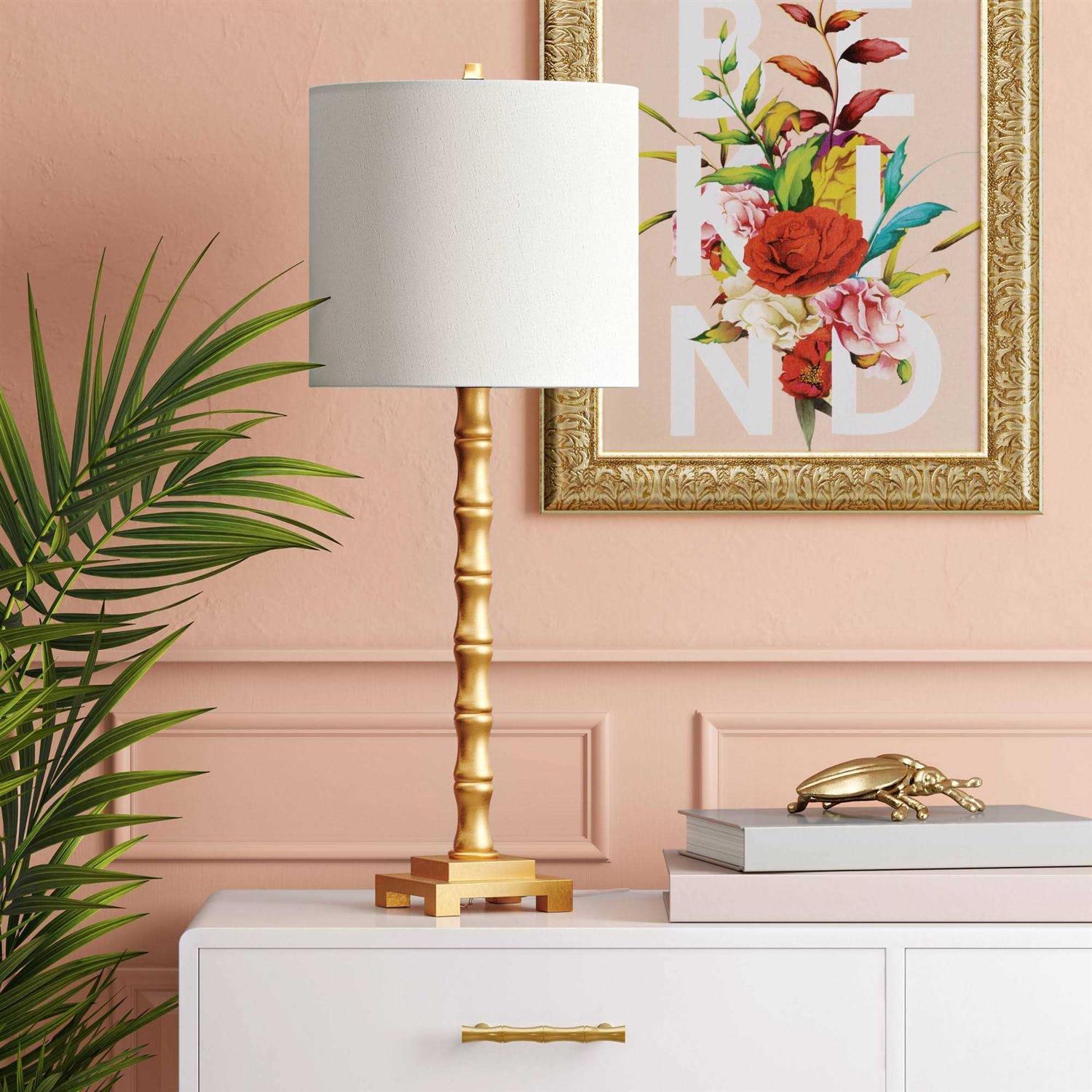 Threshold Large Bamboo Table Lamp Brass - Image 3