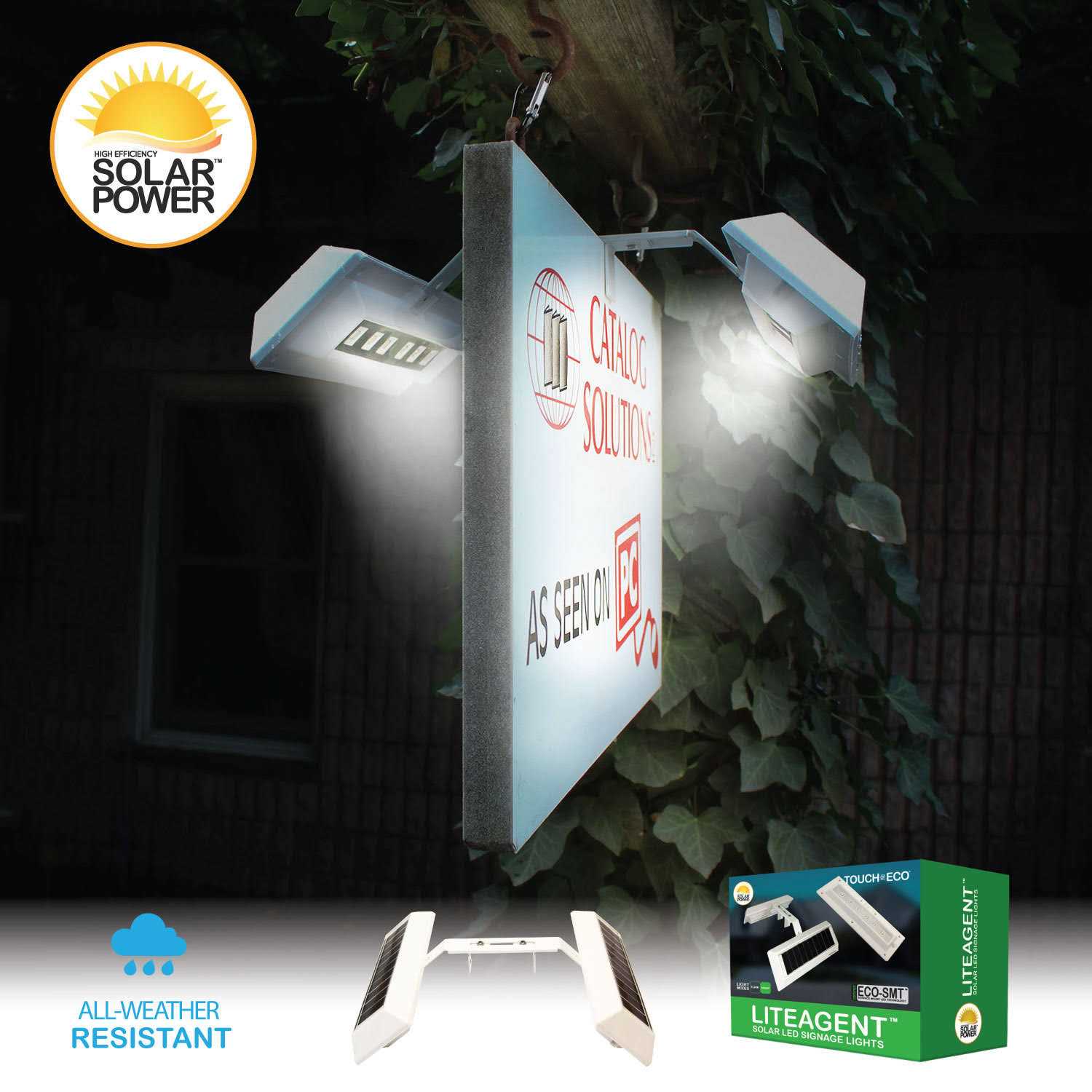 Touch of ECO Solar Dual Sided LED Sign or Post Light - Image 4