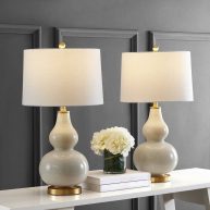 Tamara 29×22 Table Lamp Set House of Hampton Base