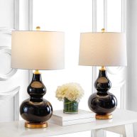 Tamara 29×22 Table Lamp Set House of Hampton Base