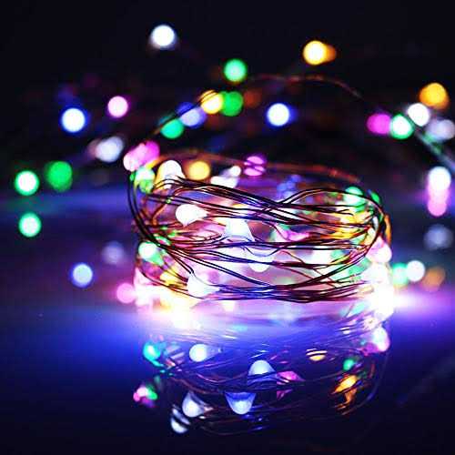 String Lights Waterproof Led String Lights,2 Pack 20ft 60 Led Festival Decorations Crafting Battery Powered Copper Wire Starry Fairy Lights - Image 2