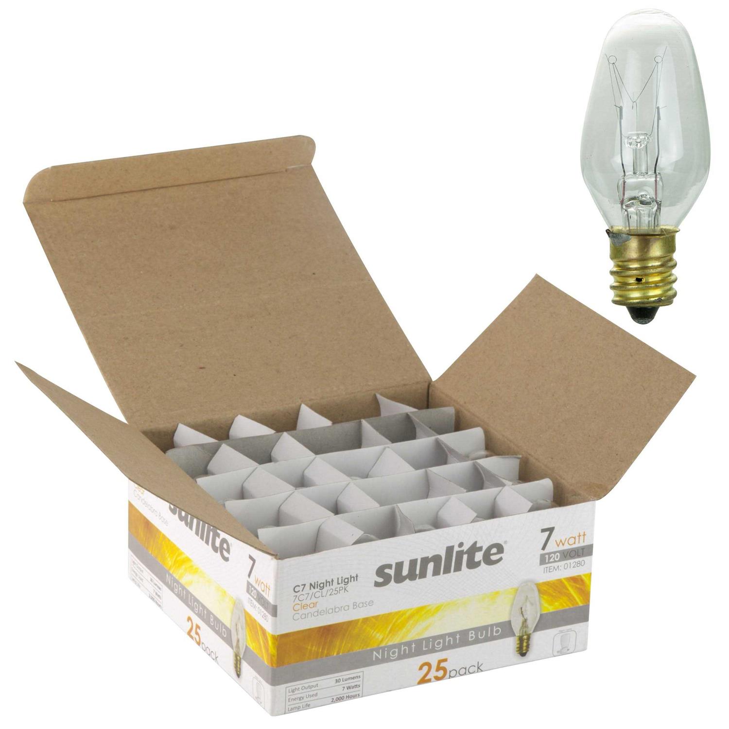 Sunlite 7c7 Incandescent 7 Watt - Image 2
