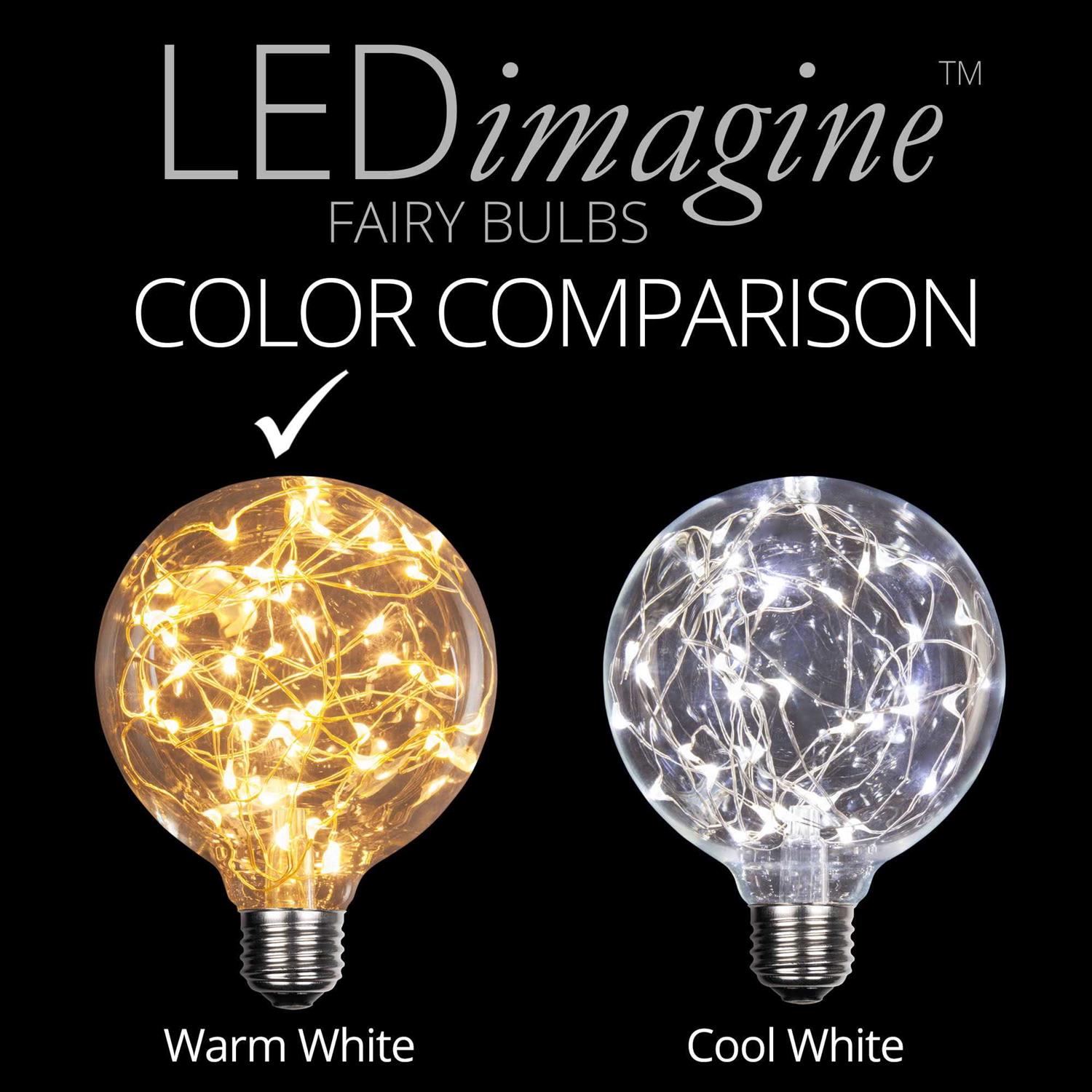 Wintergreen Lighting G95 120V LEDimagine TM Fairy Light Bulb - Image 3